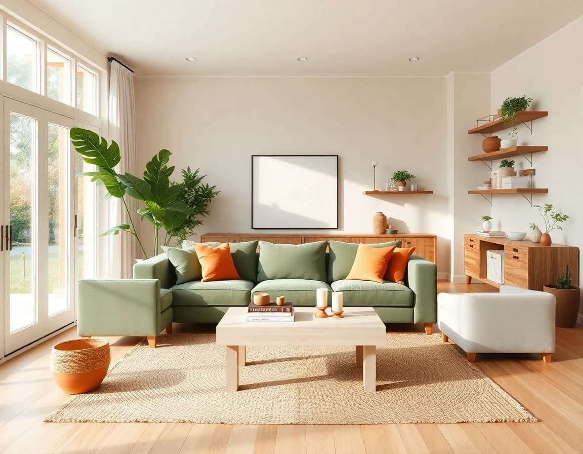 HomeAI interior design - beautiful living room transformation